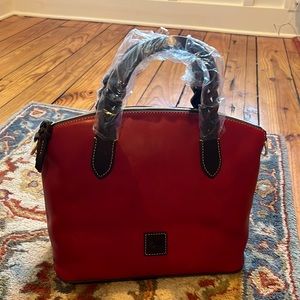 Nwt Dooney & Bourke florentine leather Celeste satchel bag purse red